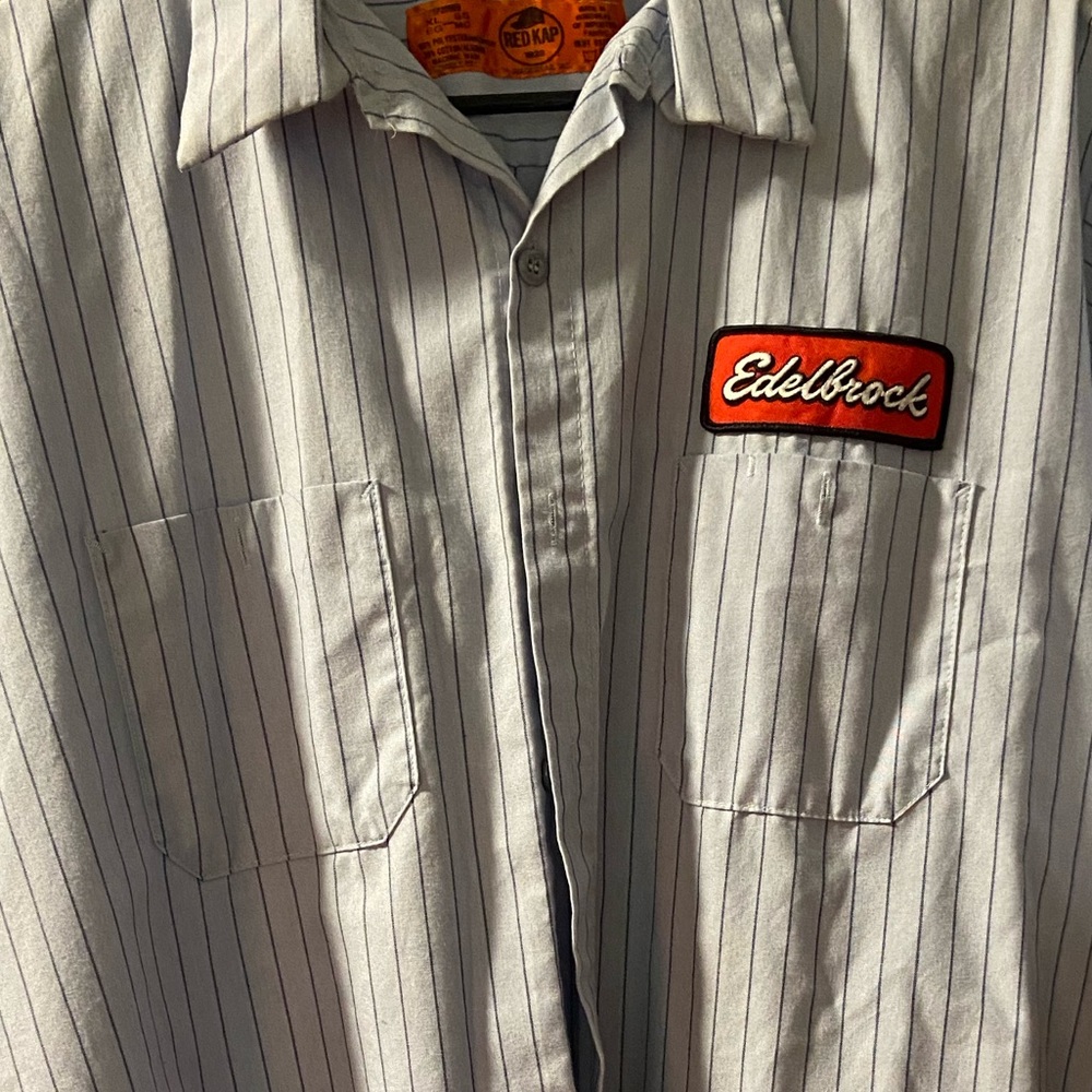 Edelbrock Mechanic Button Down Shirt XL